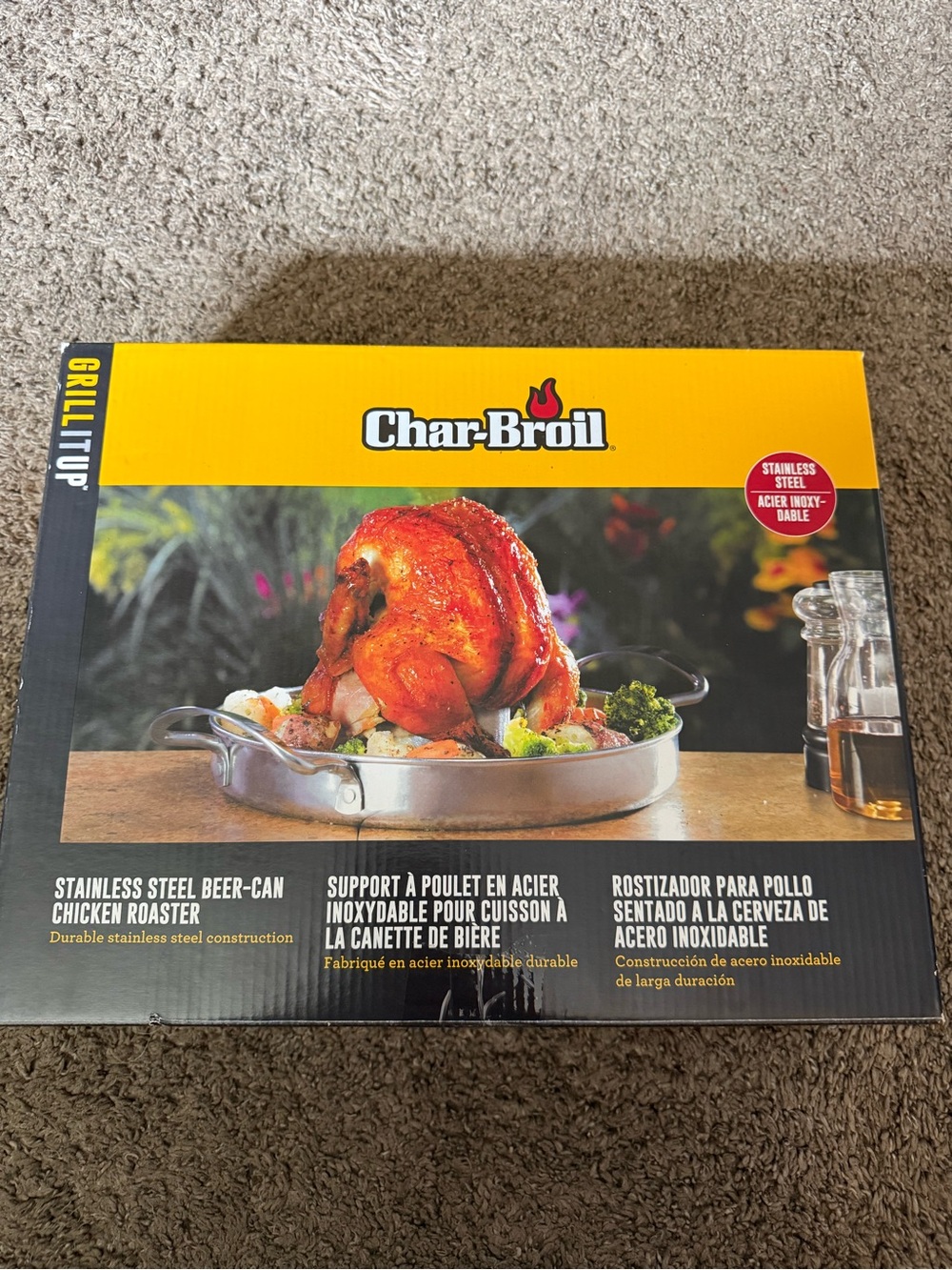 Stainless Steel Beer-Can Chicken Roaster